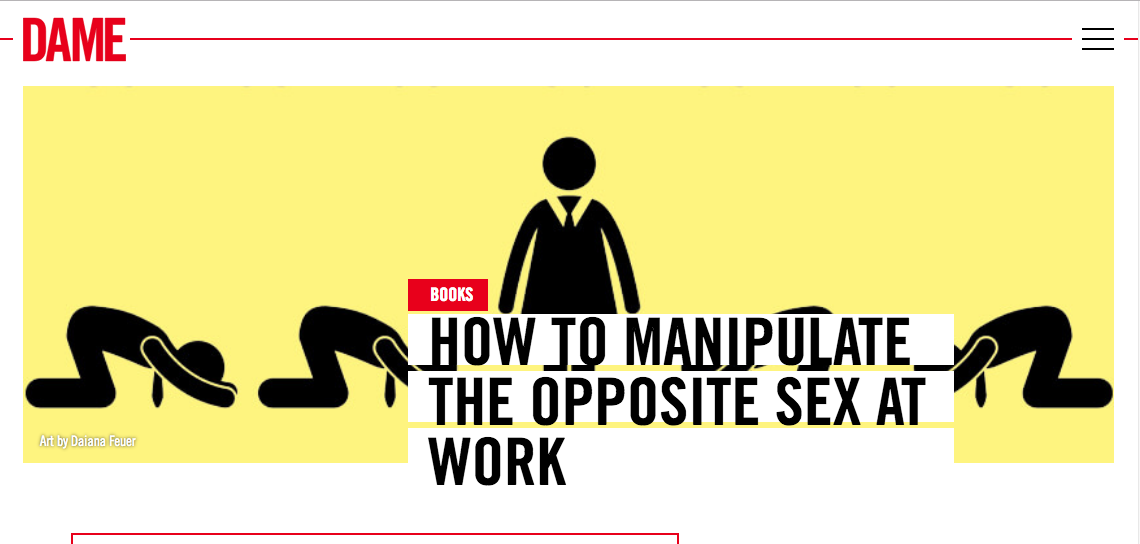 How To Manipulate The Opposite Sex At Work Elizabeth Marcellino Freelance Journalist